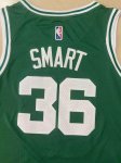 Maillot de Basket #36 Smart Boston Celtics Vert Brodé